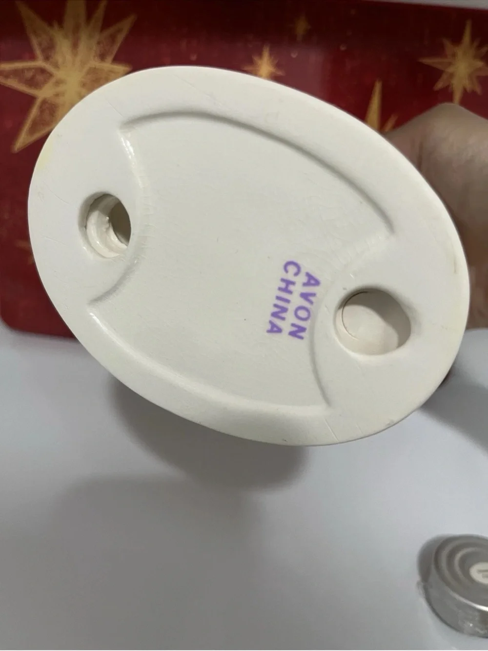 Vintage Avon 2001 Cherub Diffuser (w/ tea light candle and fragrance)